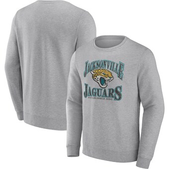 Jacksonville Jaguars Fanatics Playability Pullover Sweatshirt - Heathered Charcoal