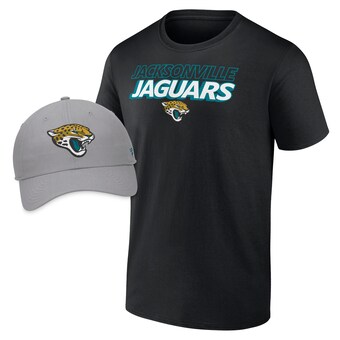 Men's Jacksonville Jaguars Fanatics Take Action T-Shirt & Adjustable Hat Combo Pack