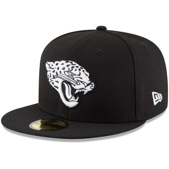 Men's Jacksonville Jaguars New Era Black B-Dub 59FIFTY Fitted Hat