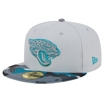 Men's Jacksonville Jaguars New Era Gray Active Camo 59FIFTY Fitted Hat