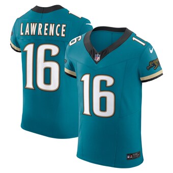 Men's Jacksonville Jaguars Trevor Lawrence Nike Teal Prowler Throwback Vapor F.U.S.E. Elite Jersey