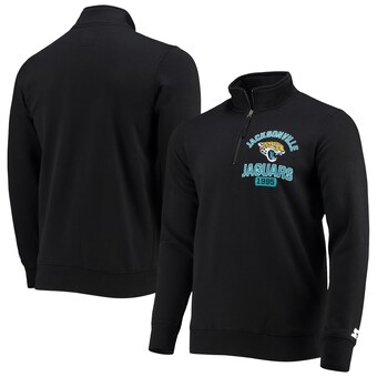 Men's Jacksonville Jaguars Starter Black Heisman Quarter-Zip Jacket