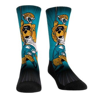 Jacksonville Jaguars Rock Em Socks Mascot Pump Up Crew Socks