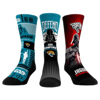 Jacksonville Jaguars Stormtrooper & Darth Vader Rock Em Socks Three-Pack Star Wars Crew Socks Set