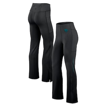 Women's Jacksonville Jaguars Fanatics Black Studio Fitted Flared Leggings