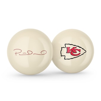 Imperial Patrick Mahomes White Kansas City Chiefs Player Signature & Team Cue Ball