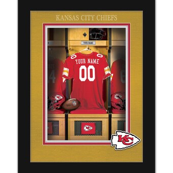 Kansas City Chiefs 12'' x 16'' Personalized Team Jersey Print