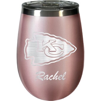 Kansas City Chiefs 12oz. Personalized Rose Gold Wine Tumbler