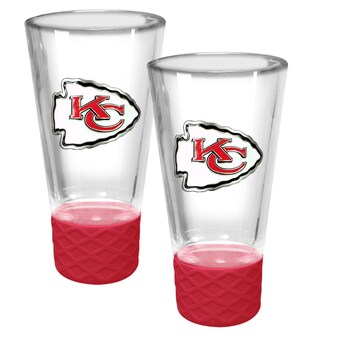 Kansas City Chiefs 2-Pack 4oz. Cheer Shot Set with Silicone Grip