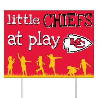 Kansas City Chiefs 24" x 18" Little Fans At Play Yard Sign