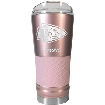 Kansas City Chiefs 24oz. Personalized Rose Gold Draft Tumbler