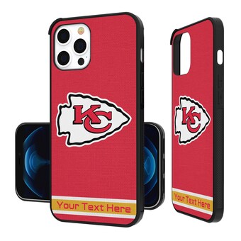 Kansas City Chiefs Personalized Stripe Design iPhone Bump Case