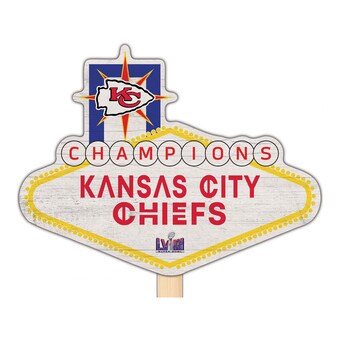 Kansas City Chiefs Super Bowl LVIII Champions 13" x 19" Vegas Sign Yard Stake