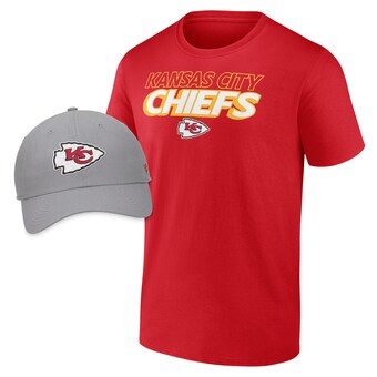 Men's Fanatics Kansas City Chiefs Take Action T-Shirt & Adjustable Hat Combo Pack