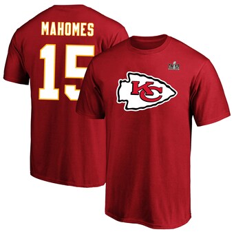 Men's Fanatics Patrick Mahomes Red Kansas City Chiefs Super Bowl LVIII Big & Tall Player Name & Number T-Shirt