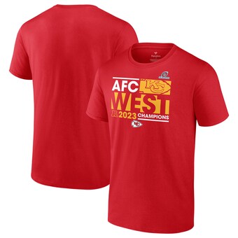 Men's Fanatics Red Kansas City Chiefs 2023 AFC West Division Champions Big & Tall T-Shirt