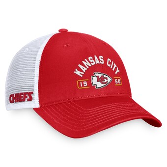 Men's Fanatics Red/White Kansas City Chiefs Free Kick Trucker Adjustable Hat