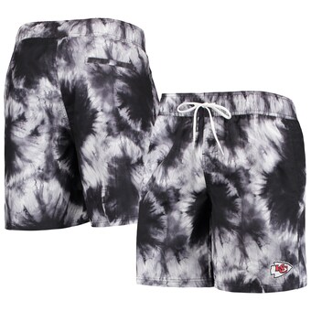 Men's Kansas City Chiefs G-III Sports by Carl Banks Black Splash Volley Swim Shorts