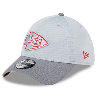 Men's Kansas City Chiefs New Era Gray 2024 NFL Training Camp 39THIRTY Flex Hat