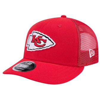 Men's New Era  Red Kansas City Chiefs  Main Trucker Low Profile 9FIFTY Snapback Hat