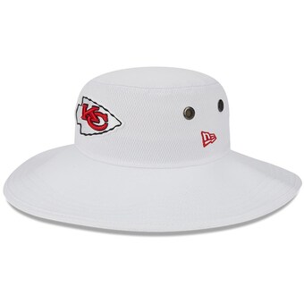 Men's Kansas City Chiefs  New Era White 2023 NFL Training Camp Panama Bucket Hat