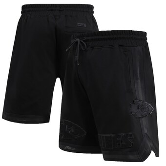 Men's Kansas City Chiefs  Pro Standard Black Triple Black Double Knit Shorts