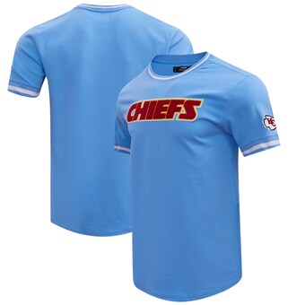 Men's Kansas City Chiefs  Pro Standard Blue Classic Chenille Double Knit T-Shirt
