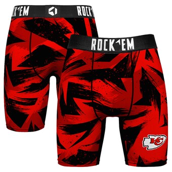 Men's Rock Em Socks  Red Kansas City Chiefs Game Paint Boxer Briefs