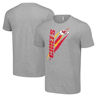 Men's Starter  Heather Gray Kansas City Chiefs Color Scratch T-Shirt