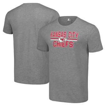 Men's Starter Heather Gray Kansas City Chiefs Mesh Team Graphic T-Shirt