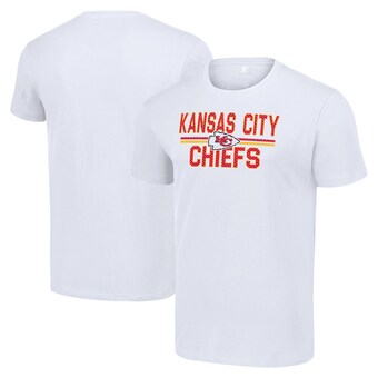 Men's Starter White Kansas City Chiefs Mesh Team Graphic T-Shirt