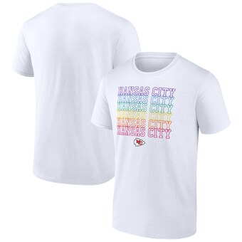 Men's White Kansas City Chiefs City Pride Logo T-Shirt