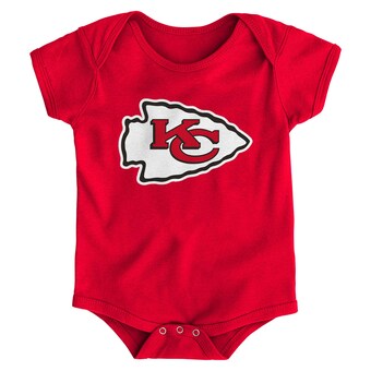 Newborn & Infant Red Kansas City Chiefs Team Logo Bodysuit