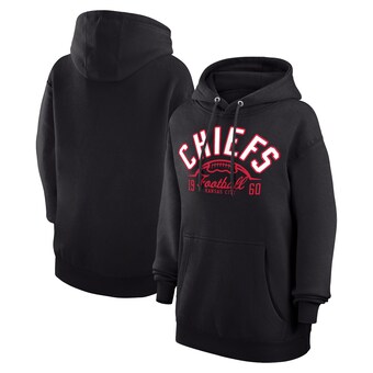 Unisex Starter  Black Kansas City Chiefs Half Ball Team Fleece Pullover Hoodie