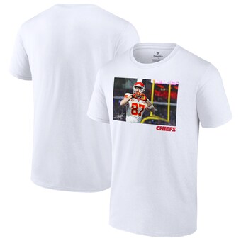 Unisex Kansas City Chiefs Travis Kelce White Player Graphic T-Shirt