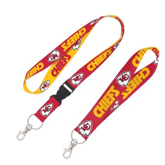 WinCraft Kansas City Chiefs 2-Pack Lanyard with Detachable Buckle & Key Strap Set