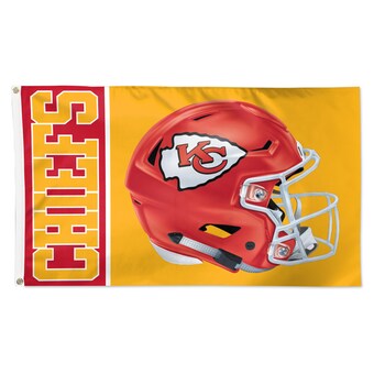 WinCraft Kansas City Chiefs 3' x 5' Helmet Deluxe Single-Sided Flag