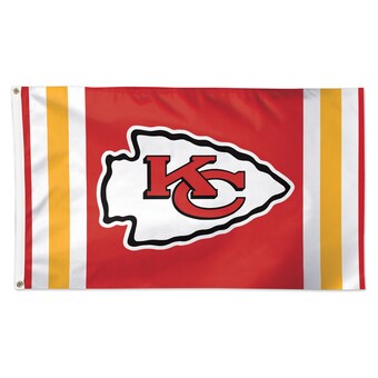 WinCraft Kansas City Chiefs 3' x 5' Vertical Stripes Deluxe Single-Sided Flag