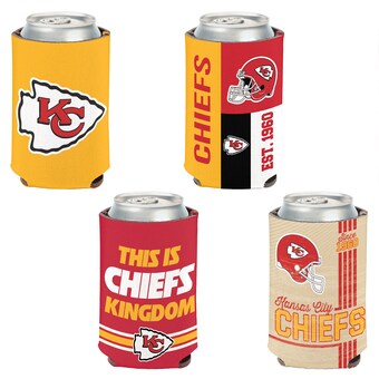 WinCraft Kansas City Chiefs 4-Pack 12oz. Can Cooler Set