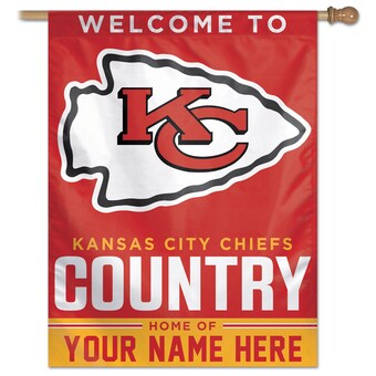 Kansas City Chiefs WinCraft Personalized 27'' x 37'' Single-Sided Vertical Banner