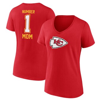 Women's Fanatics Red Kansas City Chiefs Mother's Day V-Neck T-Shirt