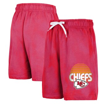 Youth Red Kansas City Chiefs Beach Bum Sun-Bleached French Terry Shorts