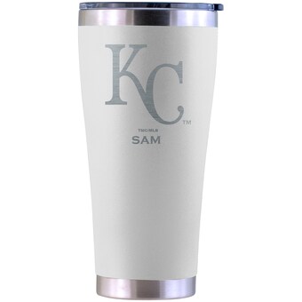 Kansas City Royals Personalized 30oz. Laser Etched White Tumbler