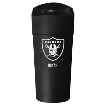 Las Vegas Raiders Black 24oz. Personalized Stealth Travel Tumbler