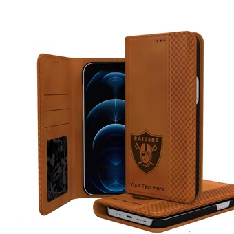 Las Vegas Raiders Personalized Burn Design iPhone Folio Case