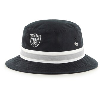 Men's Las Vegas Raiders '47 Black Striped Bucket Hat