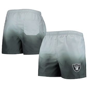 Men's Las Vegas Raiders FOCO Black/ Dip-Dye Swim Shorts