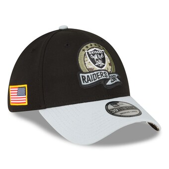 Men's Las Vegas Raiders New Era Black 2022 Salute To Service 39THIRTY Flex Hat