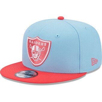 Men's Las Vegas Raiders New Era Light Blue/Red Two-Tone Color Pack 9FIFTY Snapback Hat