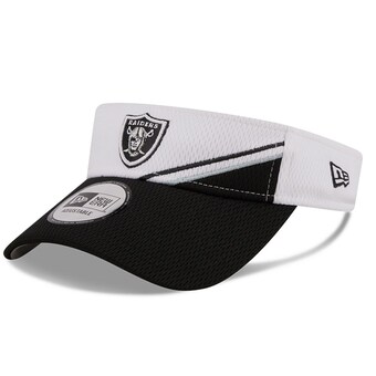Men's Las Vegas Raiders  New Era White/Black 2023 Sideline Adjustable Visor